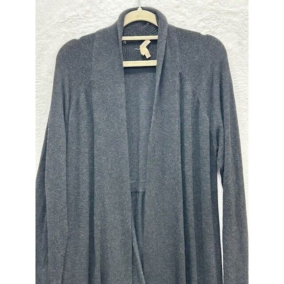 Eileen Fisher Womens Longline Cardigan Open Front Knit Long Sleeve Gray Size M - Picture 3 of 9